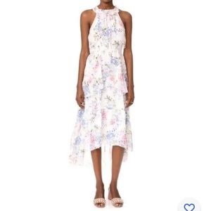 Aftermarket Floral Maxi Chiffon Dress Medium